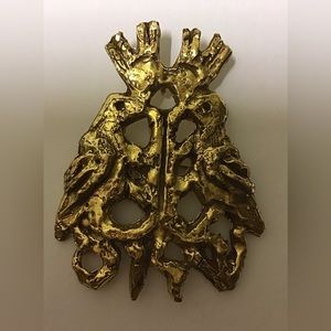 Jacques Lipchitz Menorah Brooch Israeli History.